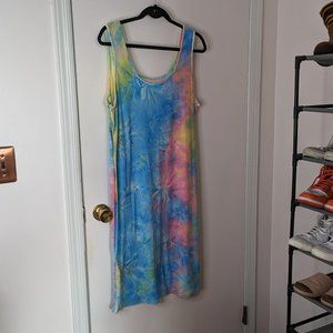 Tie Dye Tank Dress NWOT